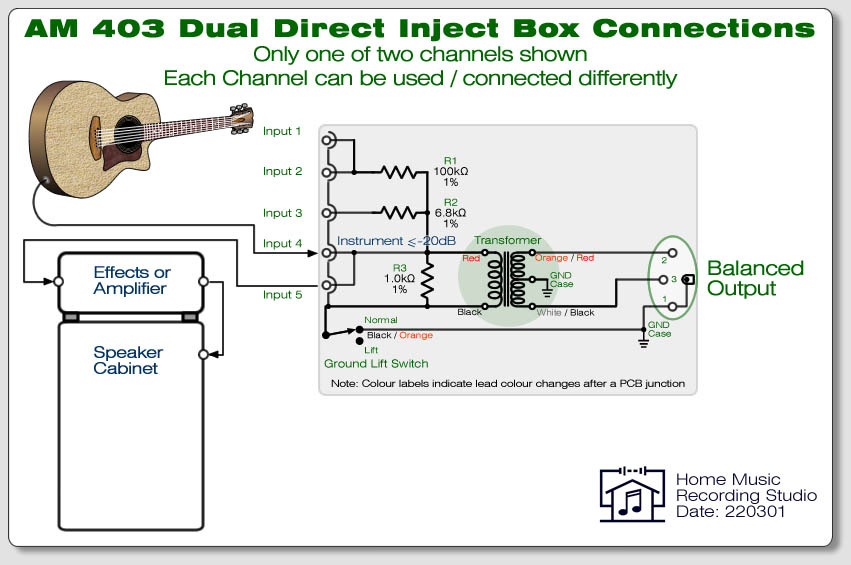 AM 403 Dual DI Box