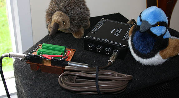 AM 403 Dual DI Box with input
from 100W Amplifier Dummy Load
Amplifier Dummy Load for DI Box
