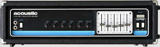 Acoustic 450 Lead / Bass Head - Front View
Acoustic 450 Lead/Bass Head