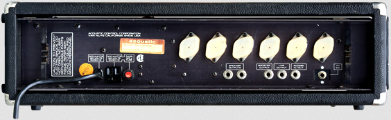Acoustic 450 Lead / Bass Head - Raer View
Acoustic 450 Lead/Bass Head
