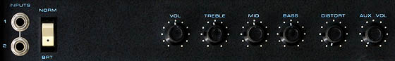 Acoustic 450 Lead / Bass Head
Front Panel Controls - Part 1
Acoustic 450 Lead/Bass Head Controls