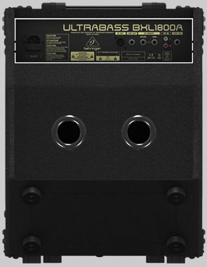 Behringer Ultrabass BXL1800A
180W Bass Amplifier (Back)
BXL1800A Back
